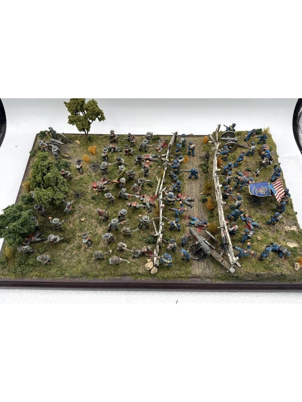 25mm Dixon Miniatures ACW Civil War Hand Painted Lead Soldiers Diorama Scene 17”